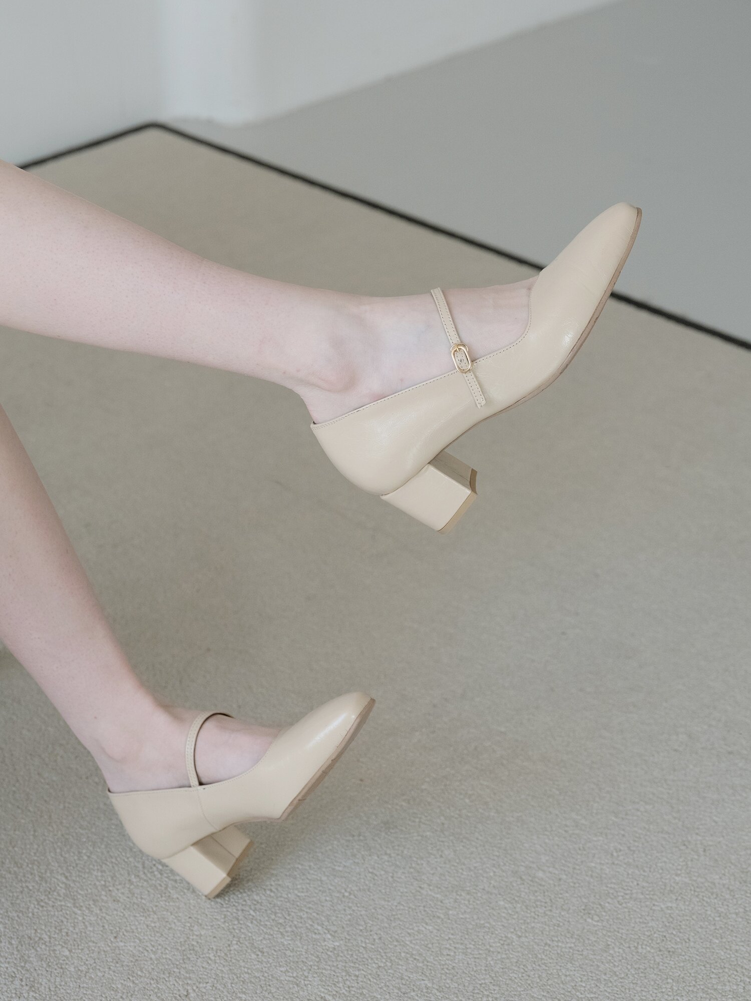 천연가죽 라일라 메리제인 펌프스 국내수제화 GIS-46212