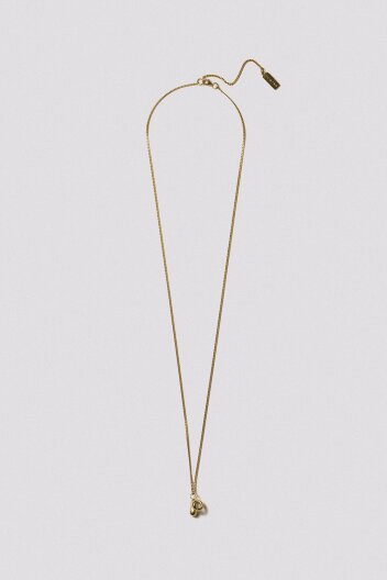 HUSTAD 241 Gold Twist Flower Necklace_925 실버  / 14k 네크리스