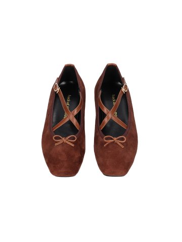 Giselle ballet flats_brown suede