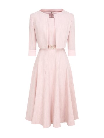 페미닌 플레어 원피스 +재킷 세트 