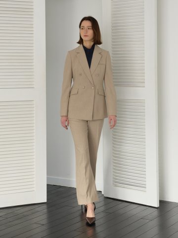 더블 벨트 라인 부츠컷 팬츠 