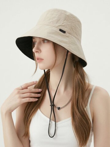 디씨 여성 보넷 턱끈 벙거지 여름  바스락 버킷햇 모자