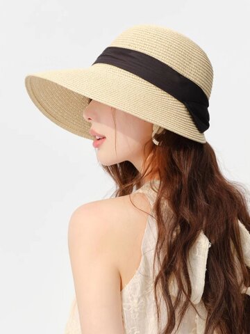 올리비아 왕골모자 밀짚 여름모자 썬캡 파나마햇