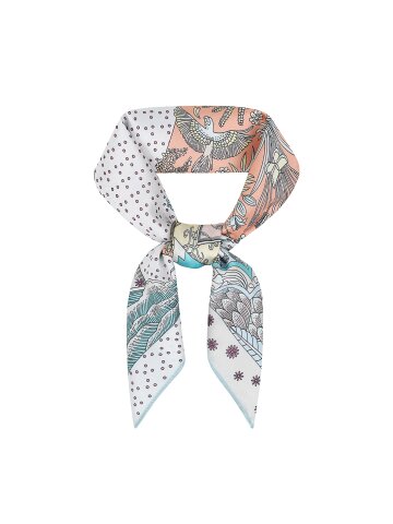 도트 일러스트 스퀘어 스카프 