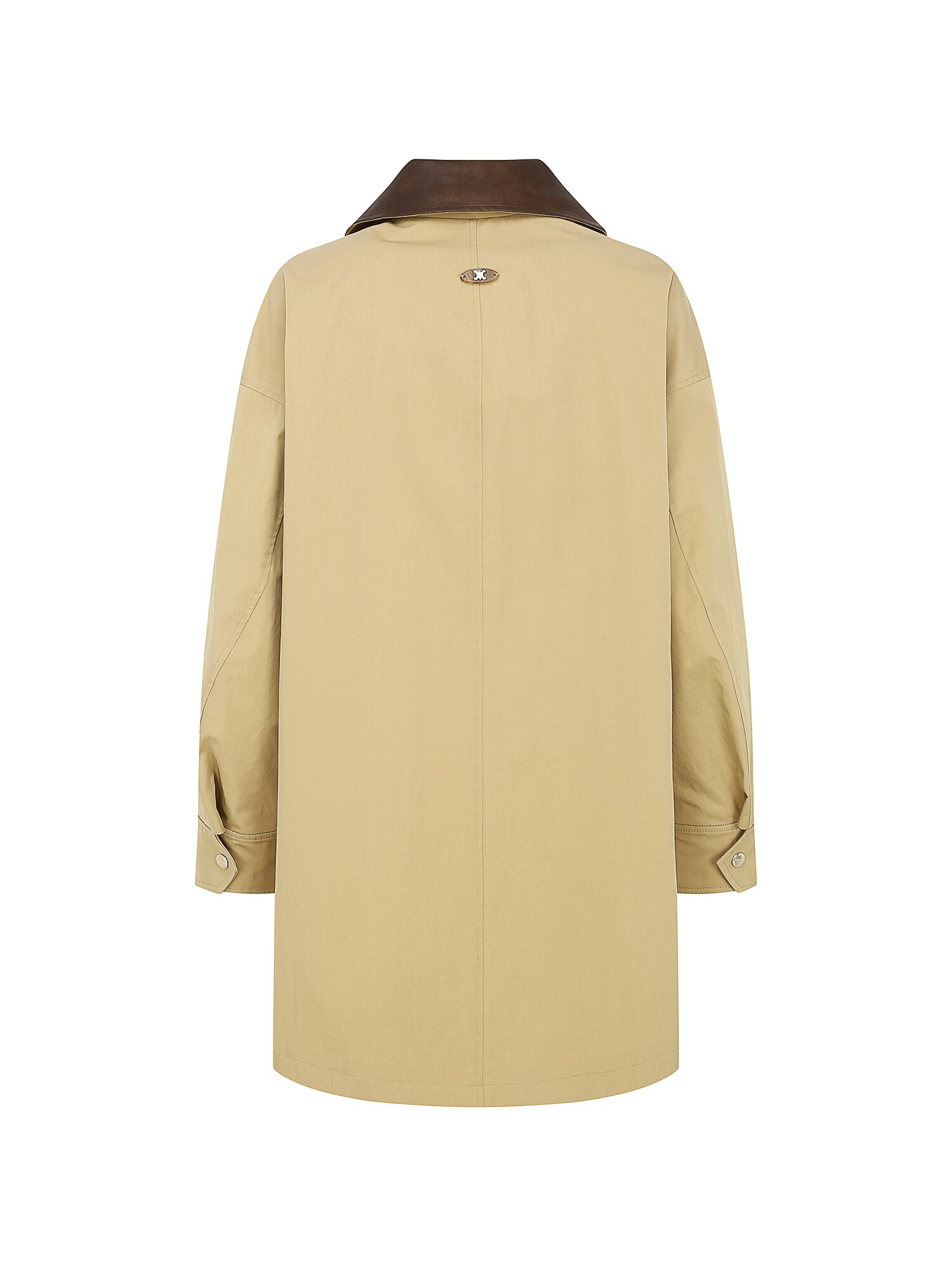 디테쳐블 칼라 트렌치 코트 (BEIGE)
