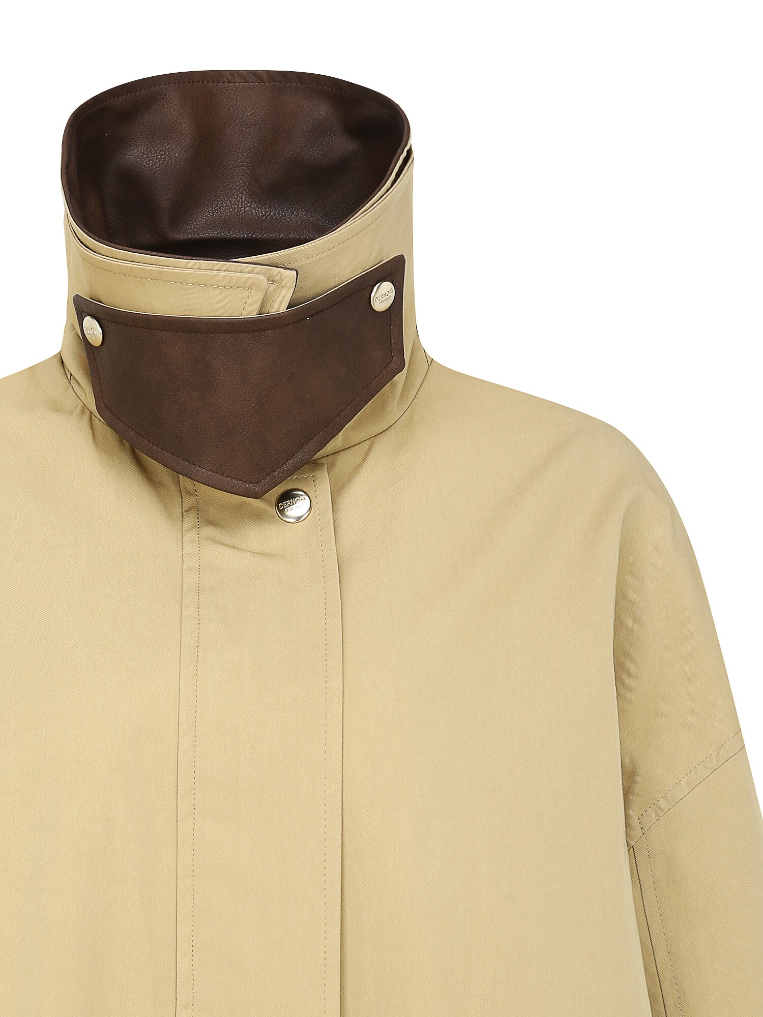 디테쳐블 칼라 트렌치 코트 (BEIGE)