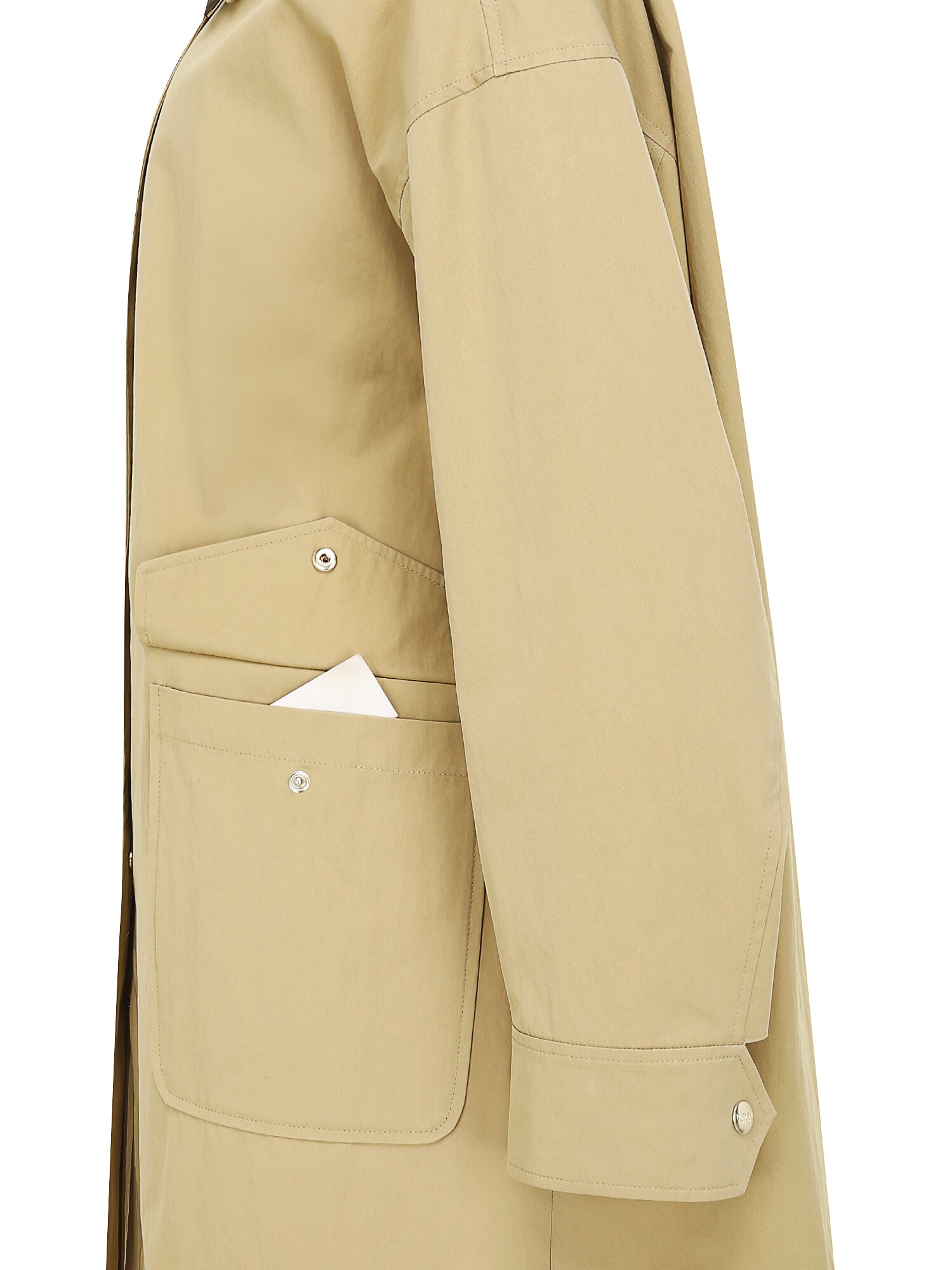 디테쳐블 칼라 트렌치 코트 (BEIGE)