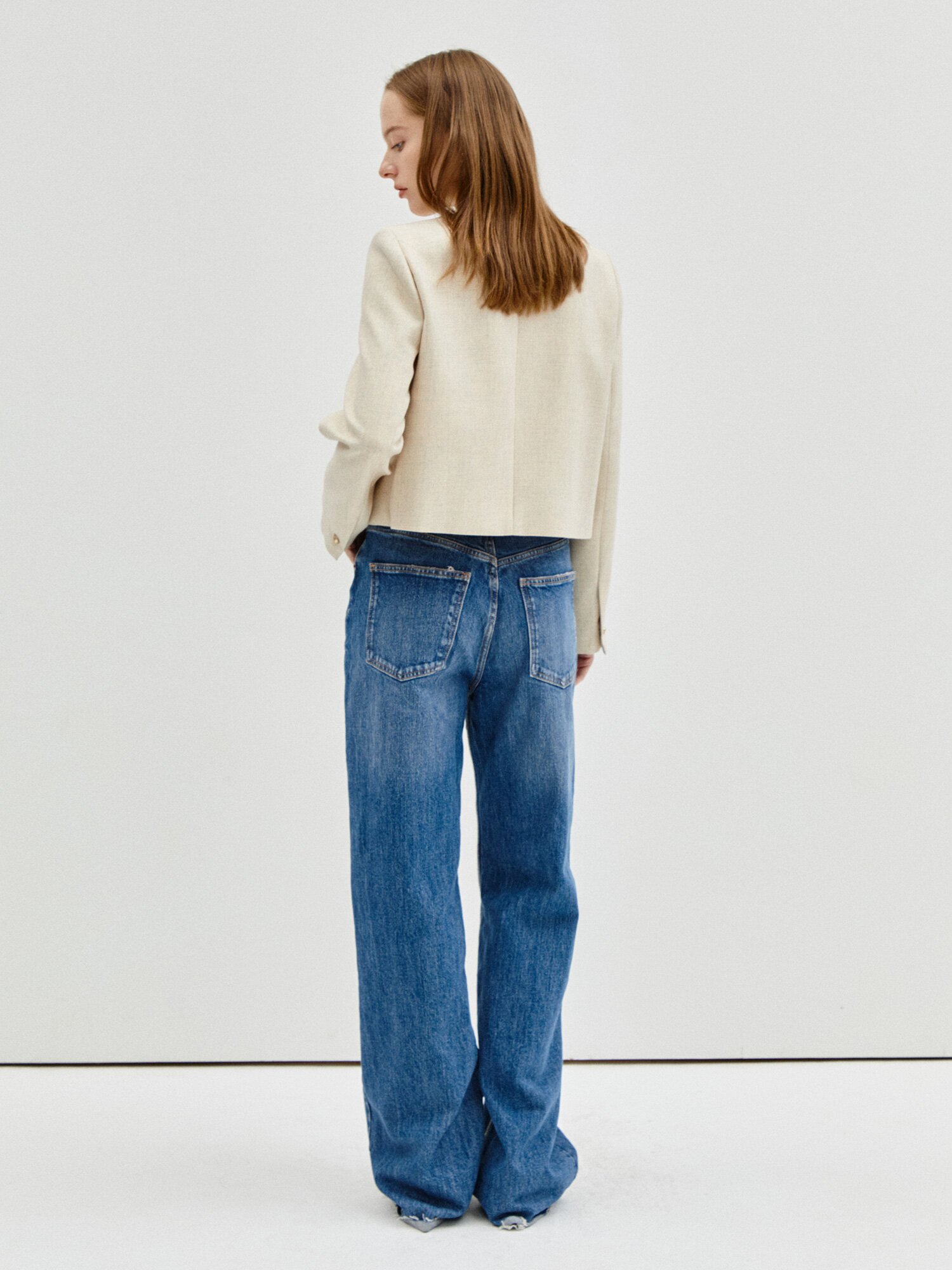 Roundk Button Point Jacket 7RTP0JK001 (MELANGE BEIGE)