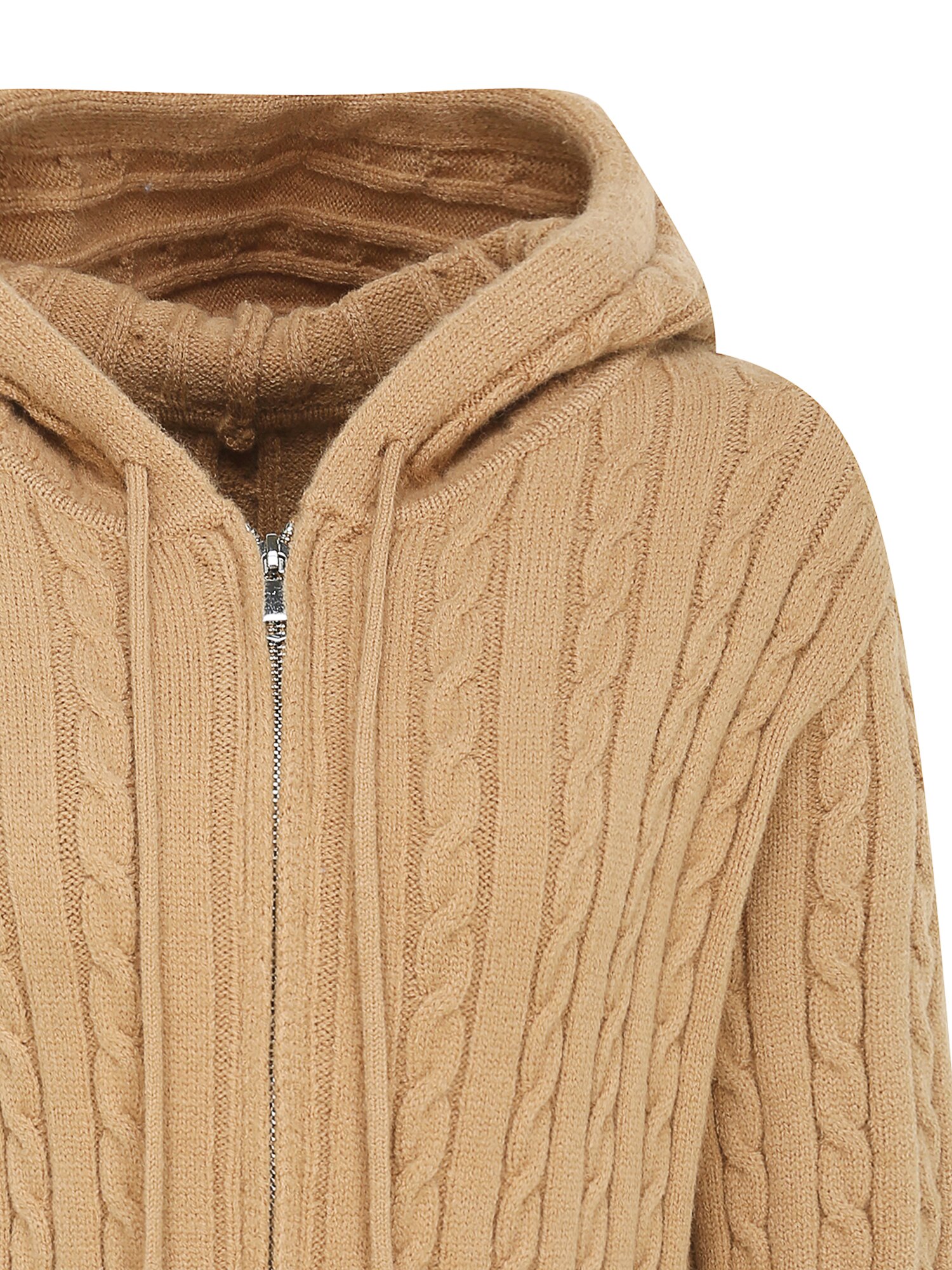 케이블 후드 집업 가디건 (BEIGE)