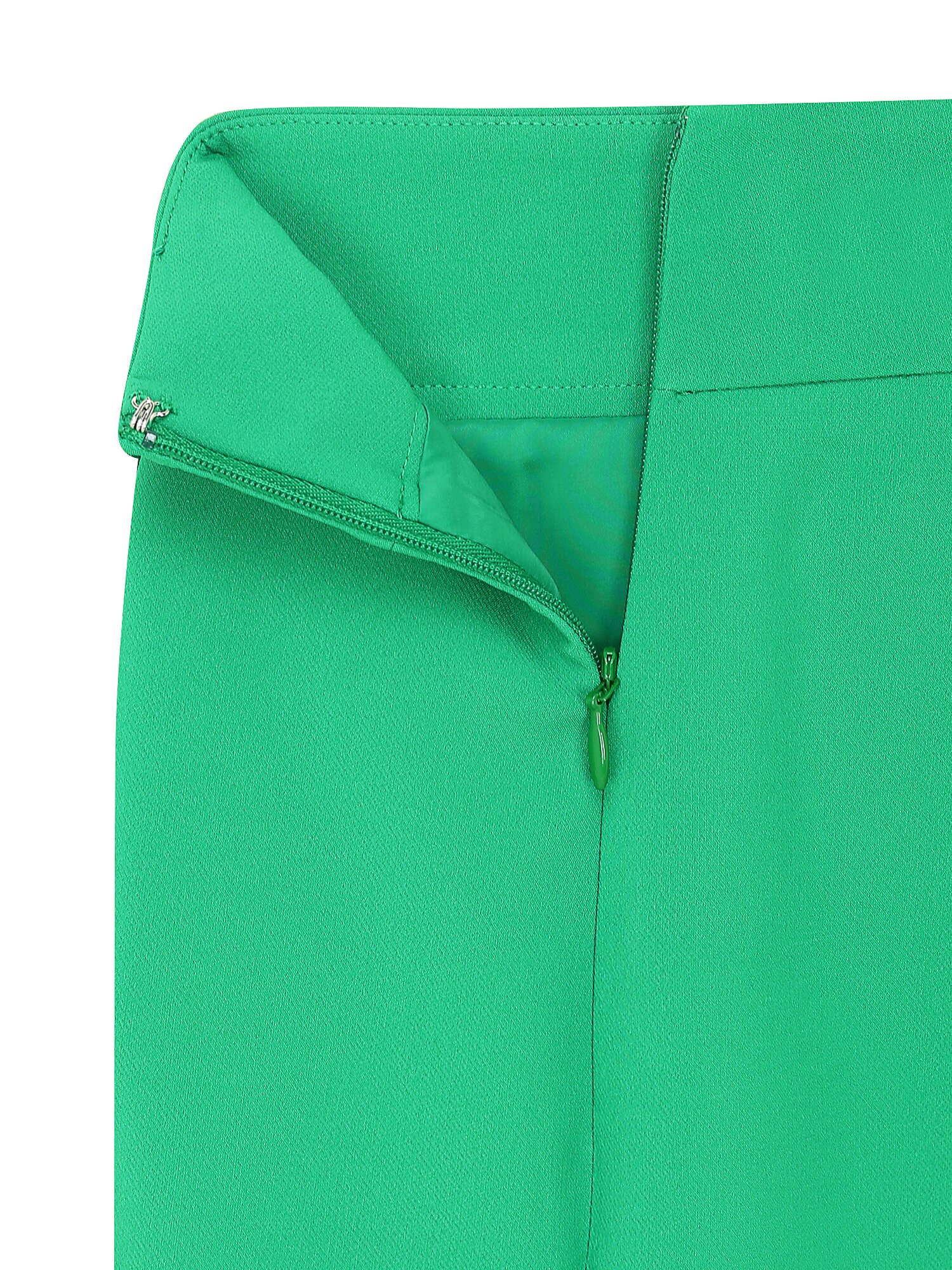 버튼 장식 언밸런스 랩 스커트 (GREEN)