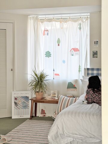 홈스윗홈 쉬폰 커튼