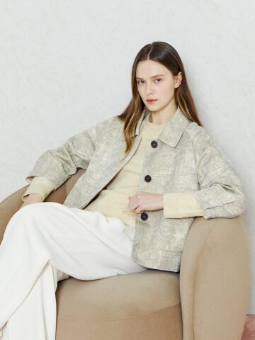 하이브리드 듀얼 텍스처 재킷 