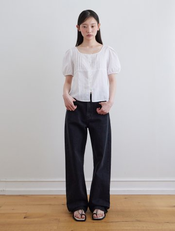 [직장인꾸니 PICK] [소희'S PICK] Kintra straight washing denim_BLACK