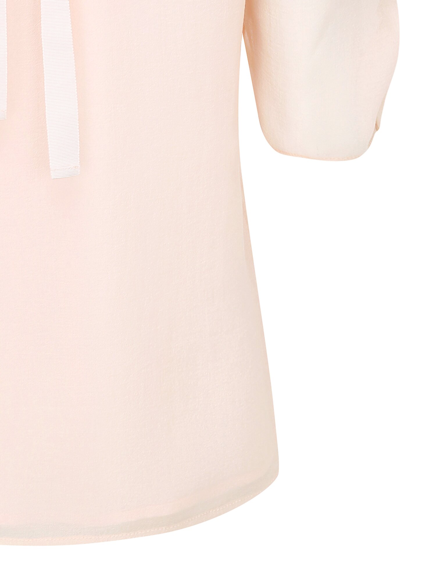 백 리본 퍼프 슬리브 블라우스 (PINK)