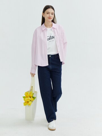 테이퍼드 데님 팬츠 