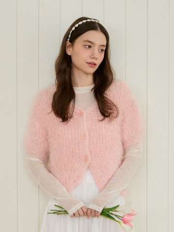 MESH SHEER SIMPLE TOP_IVORY