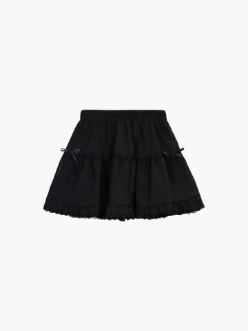 WIGGLY LACE SKIRT_BLACK