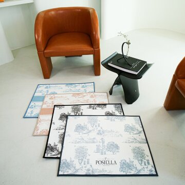 포시엘라 국내산 발매트 주방 욕실 현관 침대 호텔 발매트 뜨왈 블랙 M