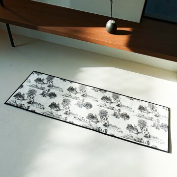 포시엘라 국내산 발매트 주방 욕실 현관 침대 호텔 발매트 뜨왈 블랙 L