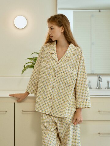 이레 7부 여성페어 라이트그린 (40수)