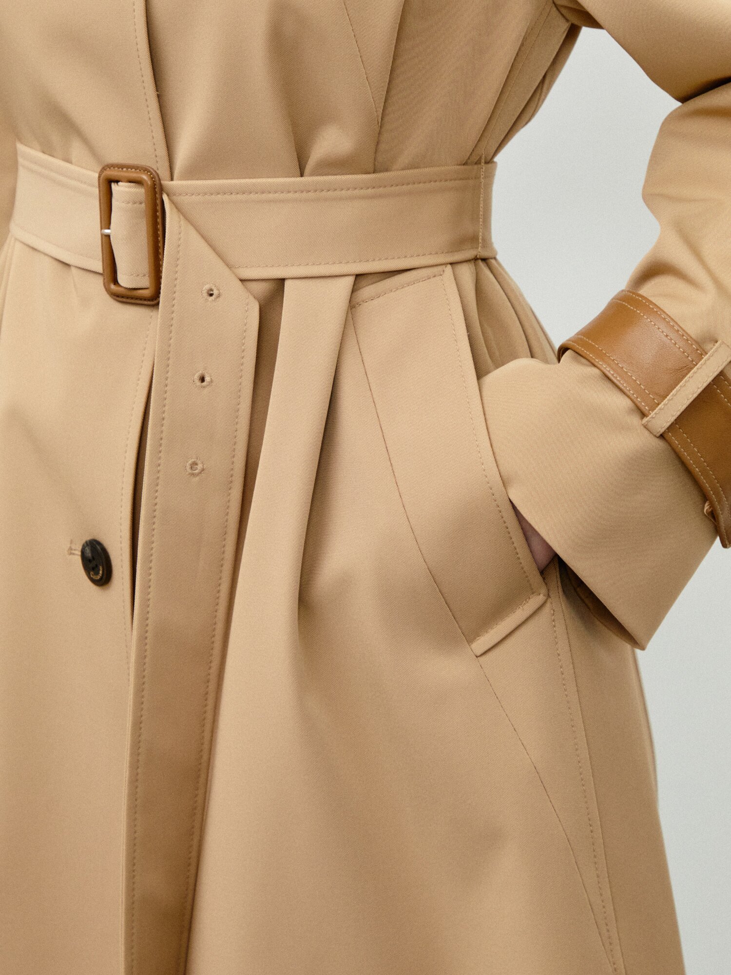 벨티드 빈티지 레더 자켓 (BEIGE)