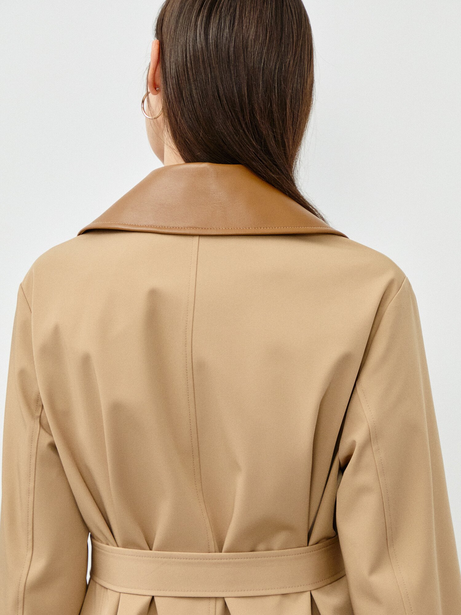 벨티드 빈티지 레더 자켓 (BEIGE)