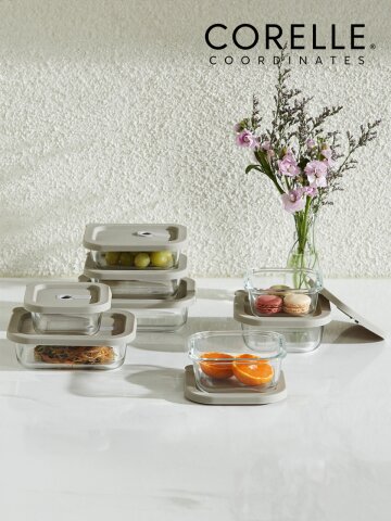 실리콘 유리 밀폐용기 혼합8종