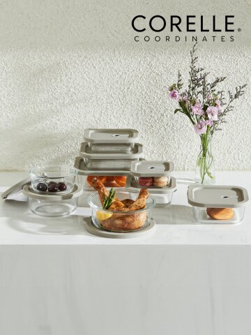 실리콘 유리 밀폐용기 풀세트 9종