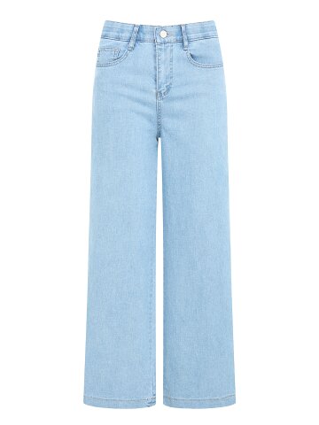 스판 밴딩 와이드 데님 팬츠 