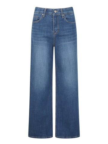 밴딩 와이드 일자핏 데님 팬츠 