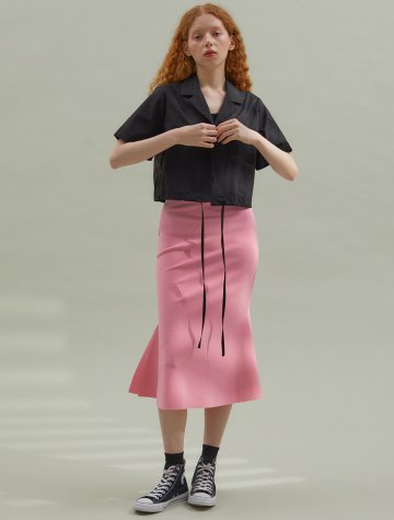 Span Mermaid Skirt [HotPink]
