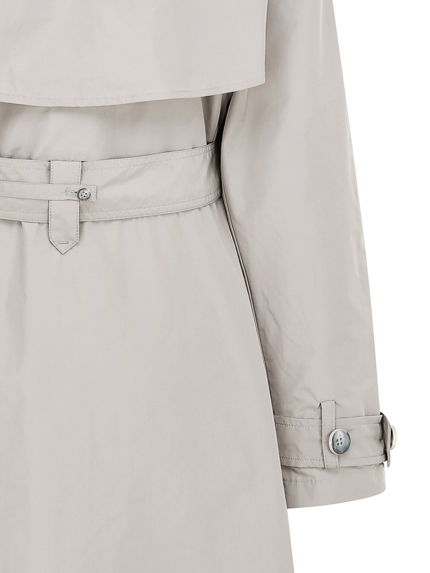 슬리브 포인트 A라인 트렌치 코트 (LIGHT GREY)