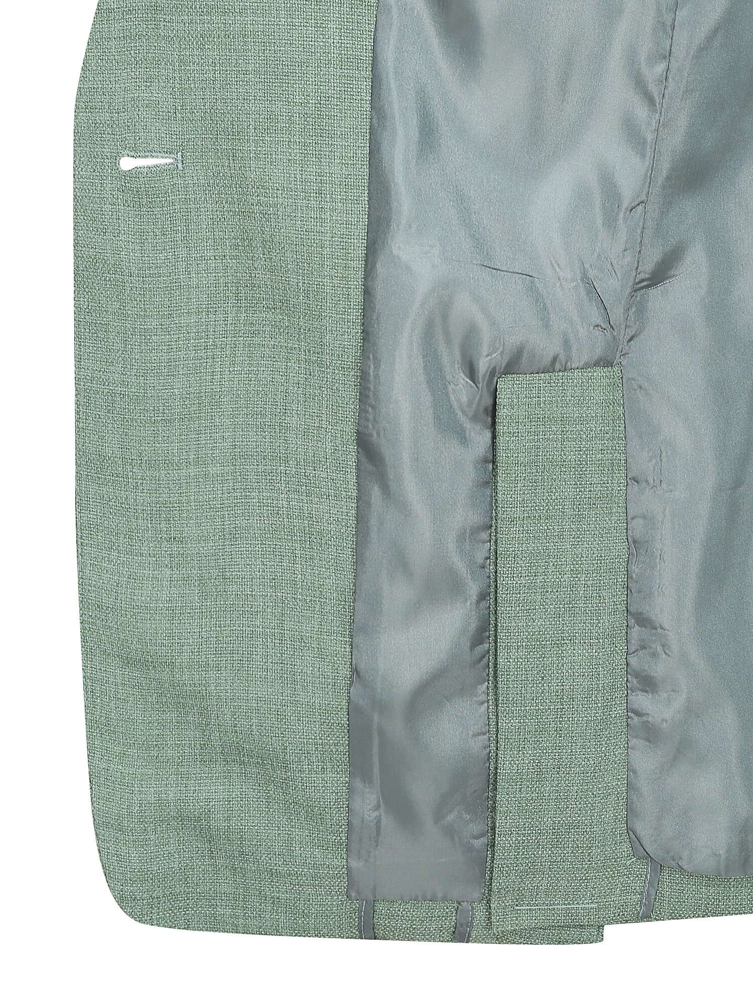 울 테일러드 싱글 원버튼 재킷 (GREEN)