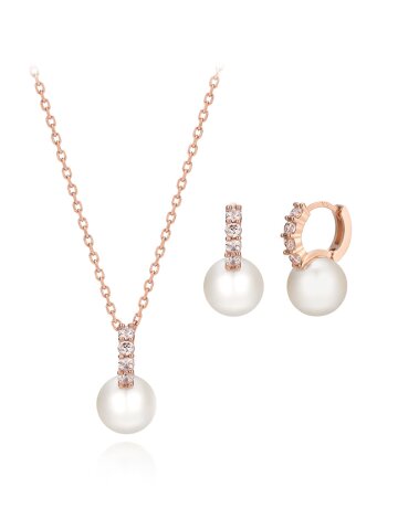 블링 진주 귀걸이 목걸이 세트 EL2SET211