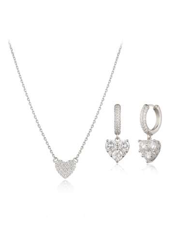 하트 귀걸이 목걸이 세트 EL2SET209