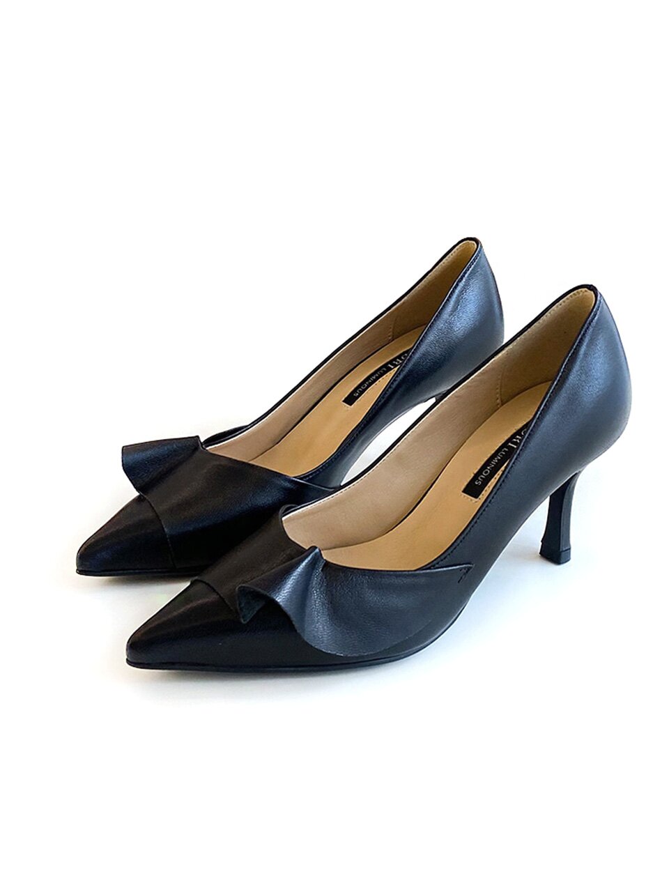 피오렌 프릴 펌프스_Black 6/7/8/9cm ODR219165