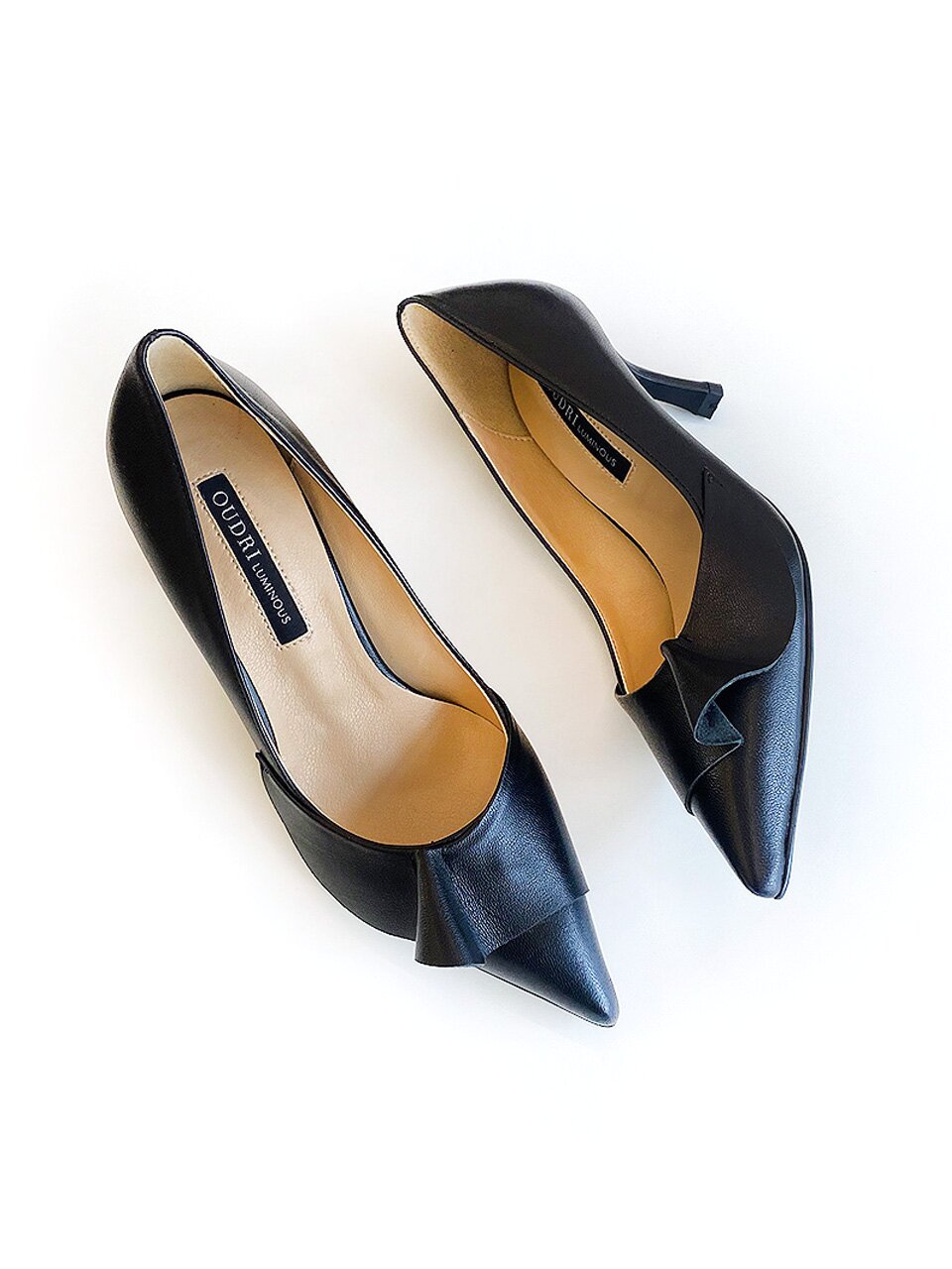 피오렌 프릴 펌프스_Black 6/7/8/9cm ODR219165