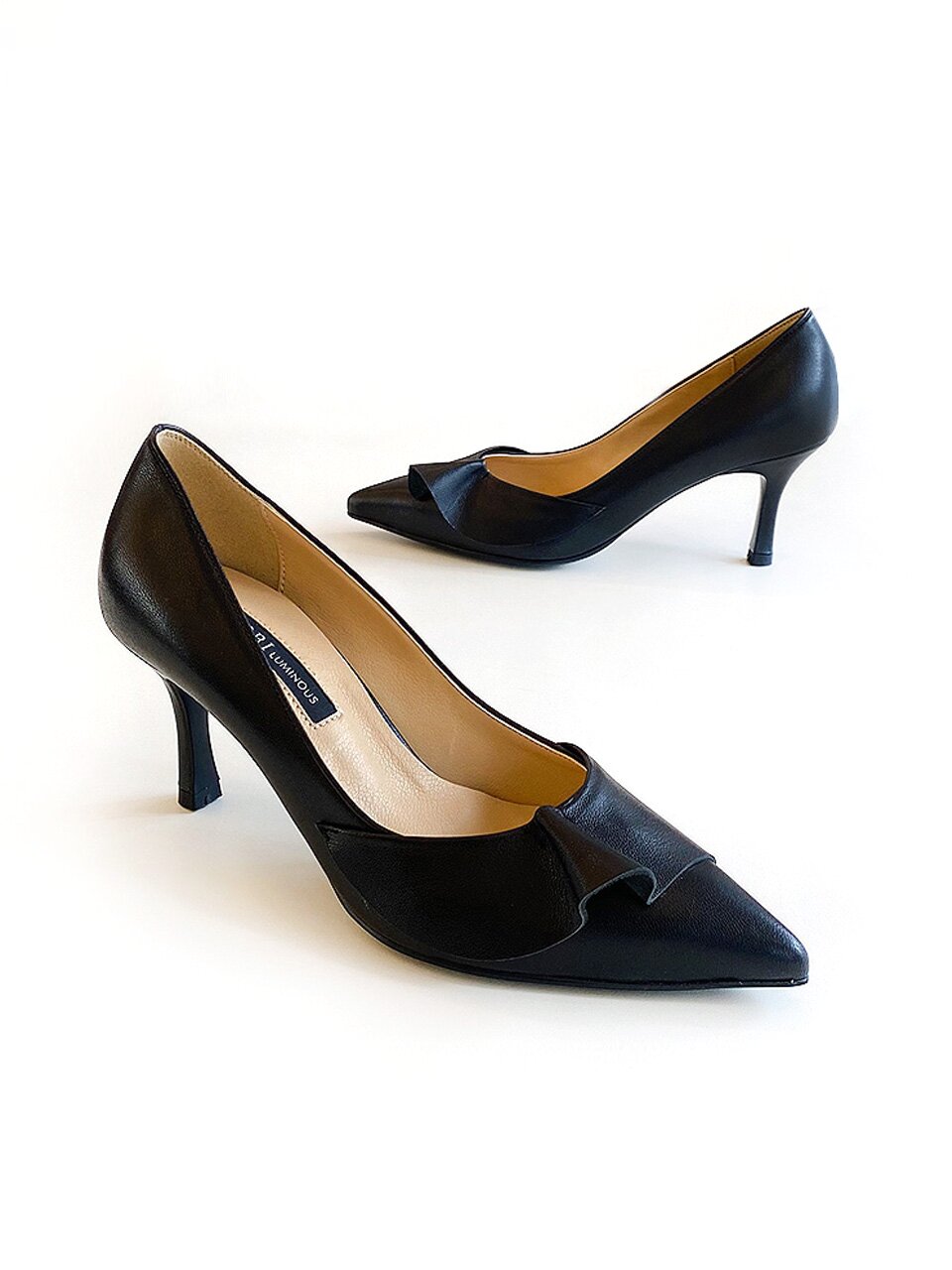 피오렌 프릴 펌프스_Black 6/7/8/9cm ODR219165