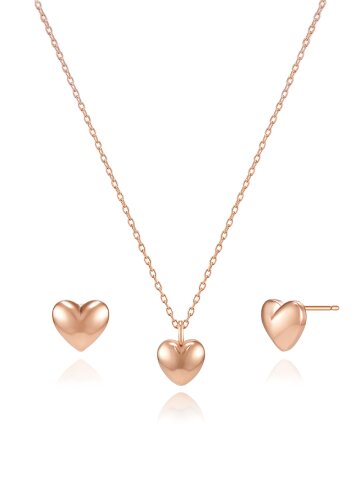 하트 귀걸이 목걸이 세트 C24SET046
