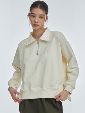 Pk Zip-up sweatshirt [Ivory]