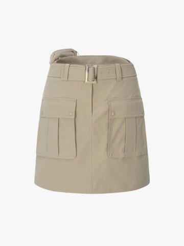 아웃포켓 사파리 큐롯 스커트 (베이지)