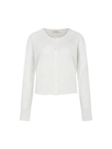 린넨 시스루 래글런 크롭 가디건 