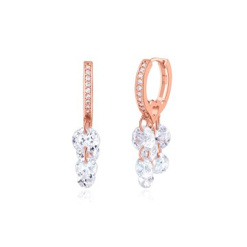 디유아모르 14K 골드핀 샹들리에 미니드롭 원터치 이어링 화사한 귀걸이