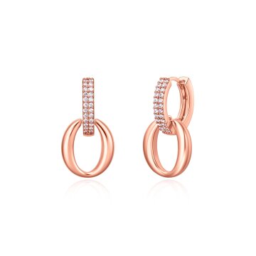 디유아모르 14K 골드핀 메어 원터치 링 이어링 화사한 귀걸이