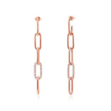 디유아모르 14K 골드핀 에머블 드롭 이어링 화사한 귀걸이