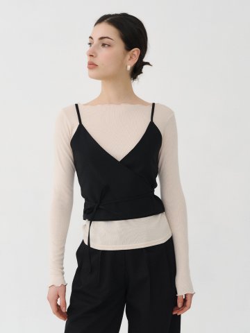 스트랩 뷔스티에 블랙 [T51]