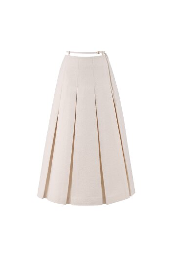 Us Tweed Pleated Skirt