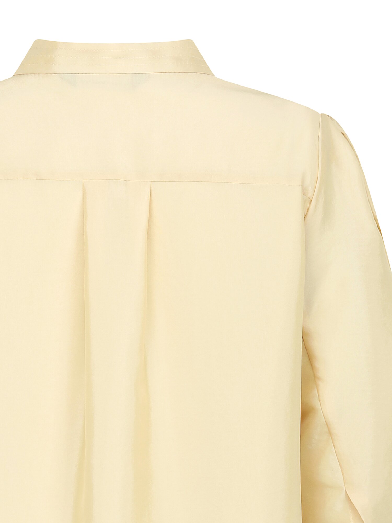 프릴 레이어 슬릿넥 블라우스 (LIGHT YELLOW)