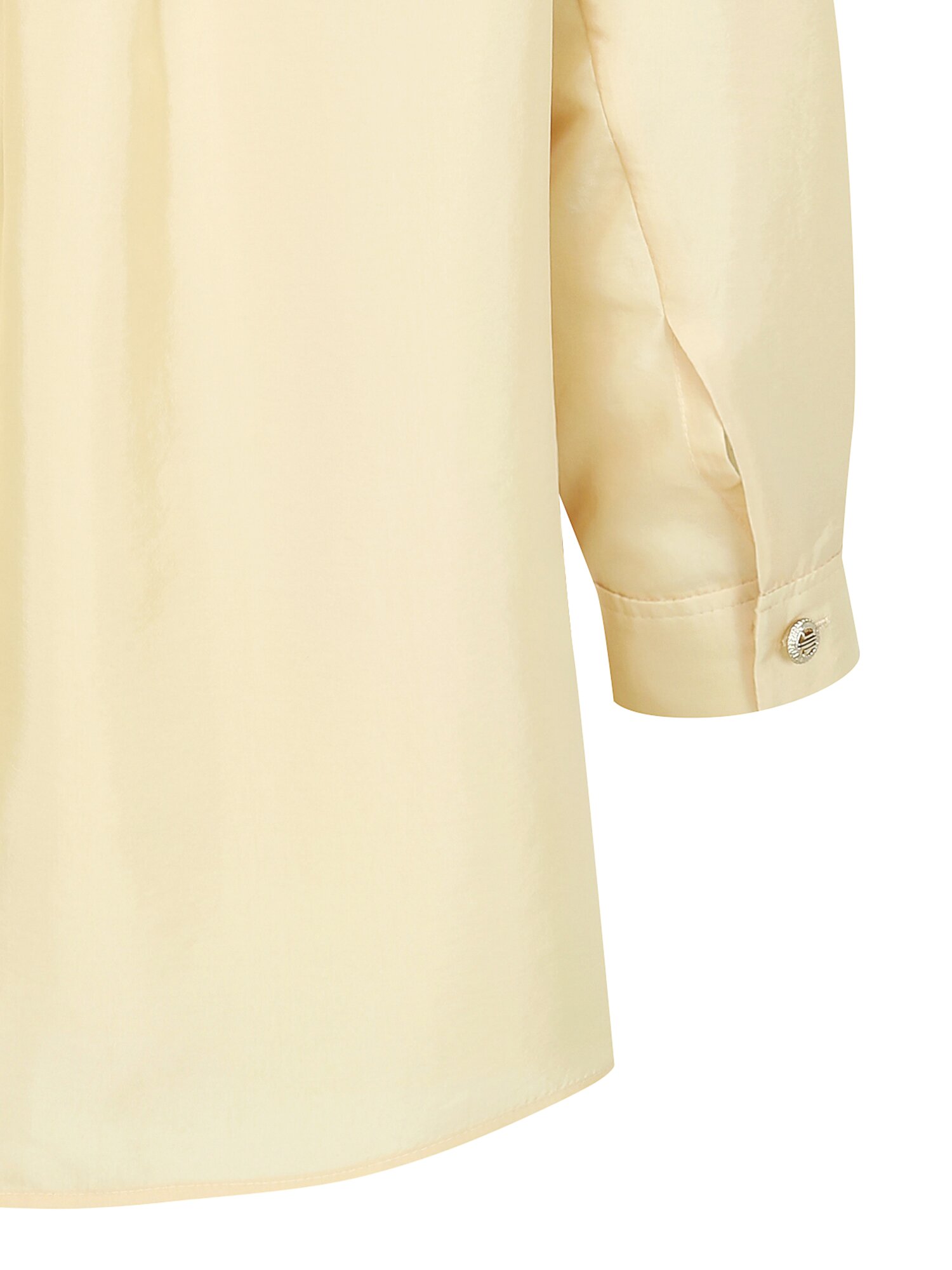 프릴 레이어 슬릿넥 블라우스 (LIGHT YELLOW)