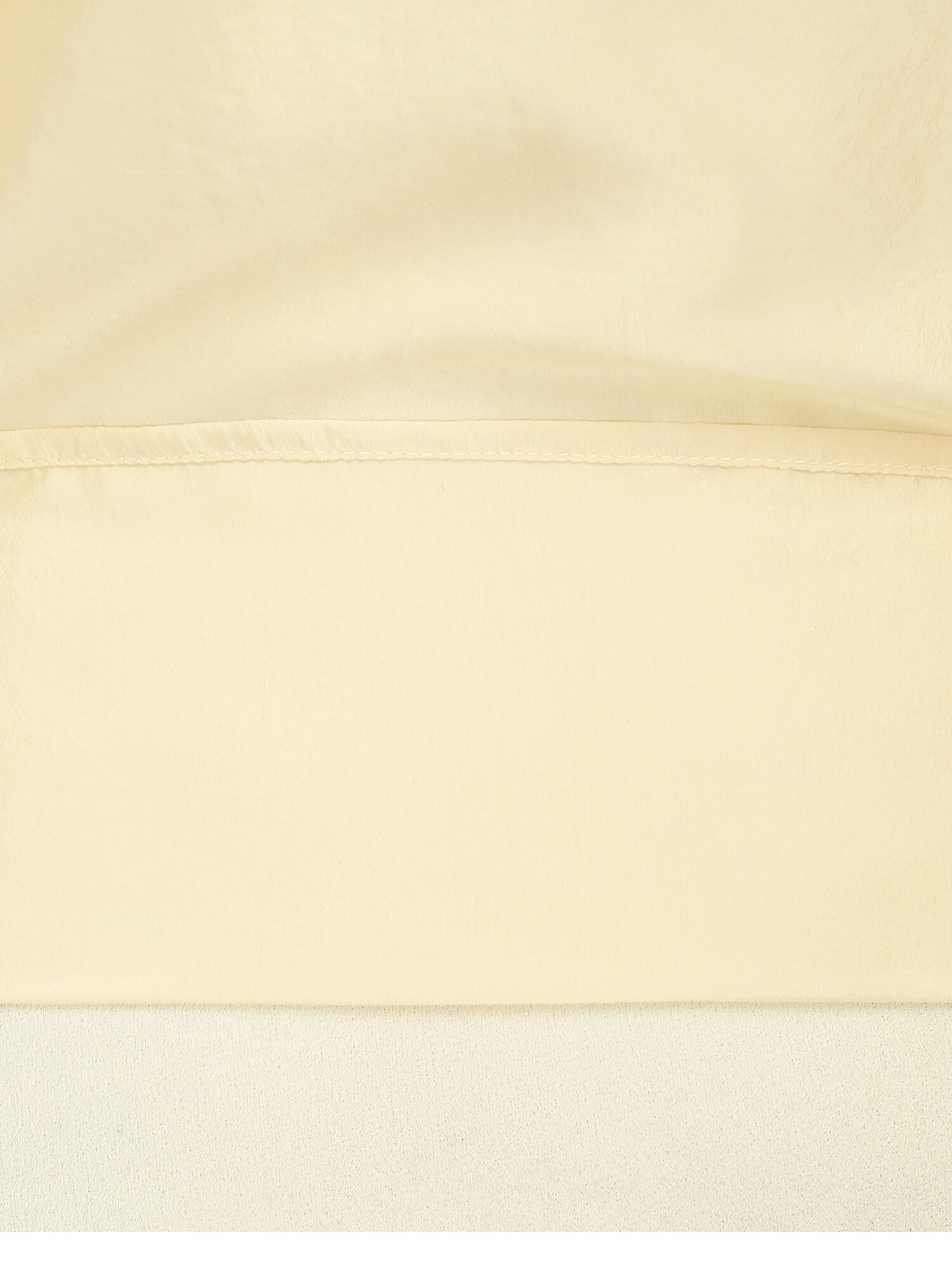 프릴 레이어 슬릿넥 블라우스 (LIGHT YELLOW)